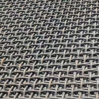 Square Hole Crimped Wire Mesh for Vibrating Screen with Custom Length and High Screening Area
