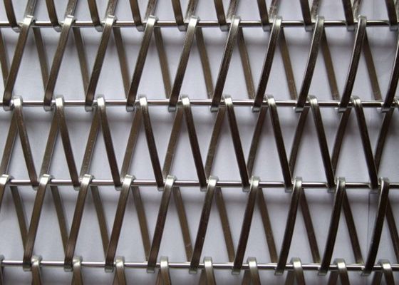 AISI 6mmx1mm Stainless Steel Metal Mesh For Architectural Decoration
