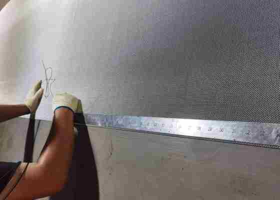 پنجره درب استیل ضد زنگ صفحه نمایش امنیتی 304 316 9.5 اندازه مش پوشش پودری / PVC