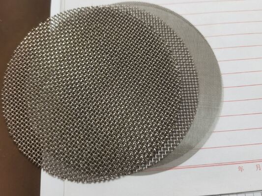 SS304 فلتر فلز فولاد ضد زنگ تک لایه ای با مقاومت در برابر دمای بالا